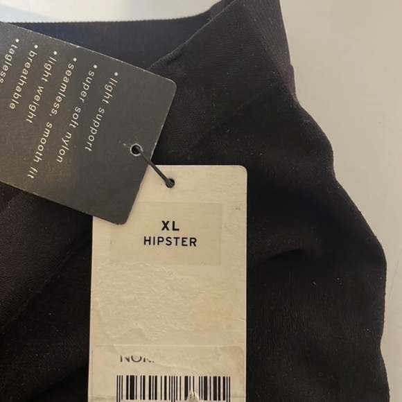 NWT Halogen black seamless tagless light hipster underwear soft Sz XL - Picture 4 of 6